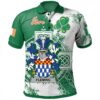 Ireland Clothing - Fleming Irish Family Crest Polo Shirt - Irish Celtic Cross A7