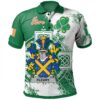 Ireland Clothing - Fleury Irish Family Crest Polo Shirt - Irish Celtic Cross A7