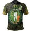 Ireland Clothing - Flower Irish Family Crest Polo Shirt - Irish Shamrock Triangle A7