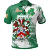 Ireland Clothing - Fownes Irish Family Crest Polo Shirt - Irish Celtic Cross A7