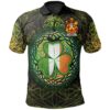 Ireland Clothing - Freeney Irish Family Crest Polo Shirt - Irish Shamrock Triangle A7