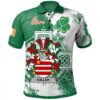Ireland Clothing - Fuller Irish Family Crest Polo Shirt - Irish Celtic Cross A7