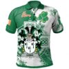Ireland Clothing - Gibbs Irish Family Crest Polo Shirt - Irish Celtic Cross A7