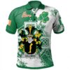Ireland Clothing - Gillman Irish Family Crest Polo Shirt - Irish Celtic Cross A7