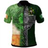 Ireland Clothing - Gillman Irish Family Crest Polo Shirt - Irish Claddagh Cross A7