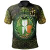 Ireland Clothing - Gillman Irish Family Crest Polo Shirt - Irish Shamrock Triangle A7