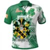 Ireland Clothing - Gillson Irish Family Crest Polo Shirt - Irish Celtic Cross A7