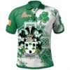 Ireland Clothing - Godley Irish Family Crest Polo Shirt - Irish Celtic Cross A7