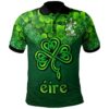 Ireland Clothing - Gogarty Irish Family Crest Polo Shirt - Irish Shamrock Triangle A7