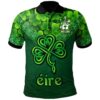 Ireland Clothing - Going Irish Family Crest Polo Shirt - Irish Shamrock Triangle A7