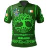 Ireland Clothing - Goldsmith Irish Family Crest Polo Shirt - Symbol of Celtic A7