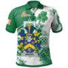 Ireland Clothing - Gough Irish Family Crest Polo Shirt - Irish Celtic Cross A7