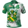 Ireland Clothing - Grumley Irish Family Crest Polo Shirt - Irish Celtic Cross A7