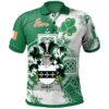 Ireland Clothing - Guest Irish Family Crest Polo Shirt - Irish Celtic Cross A7