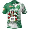Ireland Clothing - Gun Irish Family Crest Polo Shirt - Irish Celtic Cross A7