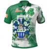 Ireland Clothing - Hackett Irish Family Crest Polo Shirt - Irish Celtic Cross A7