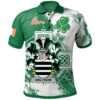 Ireland Clothing - Halthom Irish Family Crest Polo Shirt - Irish Celtic Cross A7