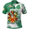 Ireland Clothing - Hamline Irish Family Crest Polo Shirt - Irish Celtic Cross A7