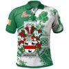 Ireland Clothing - Handcock Irish Family Crest Polo Shirt - Irish Celtic Cross A7