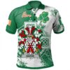 Ireland Clothing - Harne Irish Family Crest Polo Shirt - Irish Celtic Cross A7