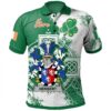 Ireland Clothing - Herbert Irish Family Crest Polo Shirt - Irish Celtic Cross A7