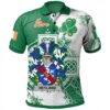 Ireland Clothing - Heyland Irish Family Crest Polo Shirt - Irish Celtic Cross A7