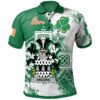 Ireland Clothing - Higgins Irish Family Crest Polo Shirt - Irish Celtic Cross A7