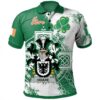 Ireland Clothing - Hoare Irish Family Crest Polo Shirt - Irish Celtic Cross A7