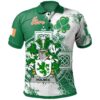 Ireland Clothing - Holmes Irish Family Crest Polo Shirt - Irish Celtic Cross A7