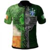 Ireland Clothing - Joynt Irish Family Crest Polo Shirt - Irish Claddagh Cross A7