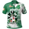 Ireland Clothing - Kellett Irish Family Crest Polo Shirt - Irish Celtic Cross A7