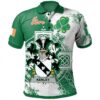 Ireland Clothing - Kenley Irish Family Crest Polo Shirt - Irish Celtic Cross A7