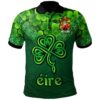 Ireland Clothing - Keyes Irish Family Crest Polo Shirt - Irish Shamrock Triangle A7