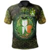 Ireland Clothing - Kildahl Irish Family Crest Polo Shirt - Irish Shamrock Triangle A7