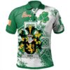 Ireland Clothing - King Irish Family Crest Polo Shirt - Irish Celtic Cross A7