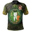 Ireland Clothing - Kingston Irish Family Crest Polo Shirt - Irish Shamrock Triangle A7
