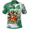 Ireland Clothing - Kirkwood Irish Family Crest Polo Shirt - Irish Celtic Cross A7