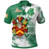 Ireland Clothing - Knight Irish Family Crest Polo Shirt - Irish Celtic Cross A7