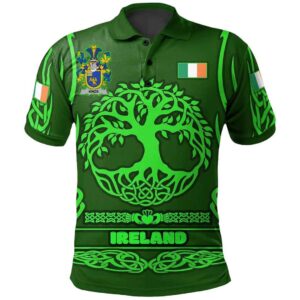 Ireland Clothing - Knox Irish Family Crest Polo Shirt - Symbol of Celtic A7