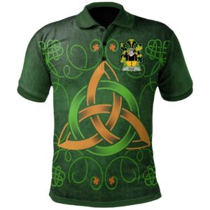 Ireland Clothing - Kyle Irish Family Crest Polo Shirt - Celtic Triquetra Knot A7