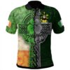 Ireland Clothing - Kyle Irish Family Crest Polo Shirt - Irish Claddagh Cross A7