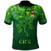 Ireland Clothing - Kyle Irish Family Crest Polo Shirt - Irish Shamrock Triangle A7