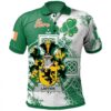 Ireland Clothing - Laffan Irish Family Crest Polo Shirt - Irish Celtic Cross A7
