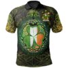 Ireland Clothing - Langford Irish Family Crest Polo Shirt - Irish Shamrock Triangle A7