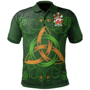 Ireland Clothing - Langton Irish Family Crest Polo Shirt - Celtic Triquetra Knot A7