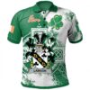 Ireland Clothing - Lawson Irish Family Crest Polo Shirt - Irish Celtic Cross A7