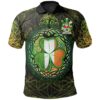 Ireland Clothing - Leech Irish Family Crest Polo Shirt - Irish Shamrock Triangle A7