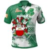 Ireland Clothing - Leeson Irish Family Crest Polo Shirt - Irish Celtic Cross A7