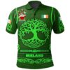 Ireland Clothing - Leeson Irish Family Crest Polo Shirt - Symbol of Celtic A7