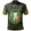 Ireland Clothing - Lewis Irish Family Crest Polo Shirt - Irish Shamrock Triangle A7
